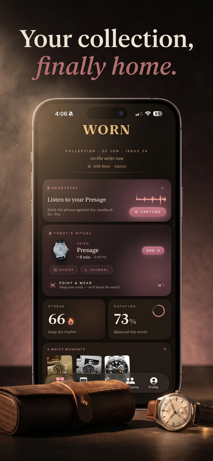 WORN — your collection, finally home