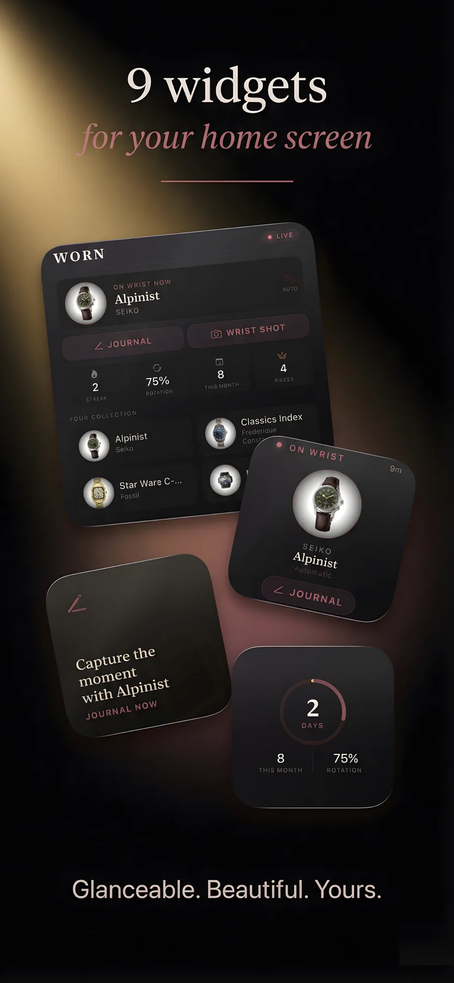 WORN — 9 widgets for your home screen